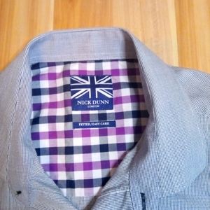 Nick Dunn London men's button down dress shirt